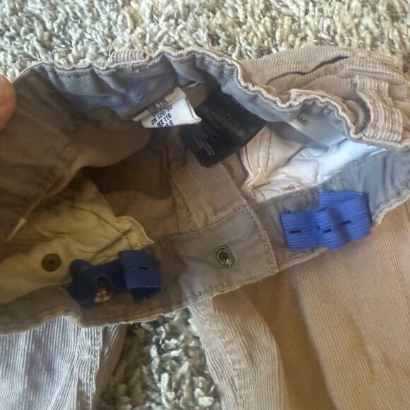 H&M Boys Gray Corduroy Jeans Pants 5 6 Adjustable Waist Slim Fit - Picture 7 of 9